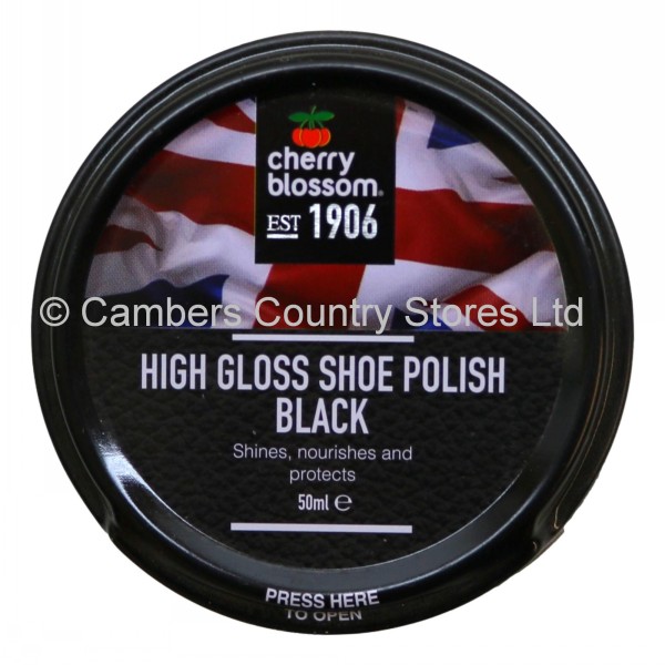 Cherry Blossom Shoe Polish 50ml High Gloss Cambers Country Store